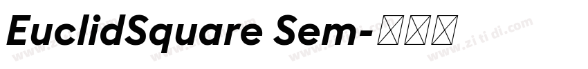 EuclidSquare Sem字体转换